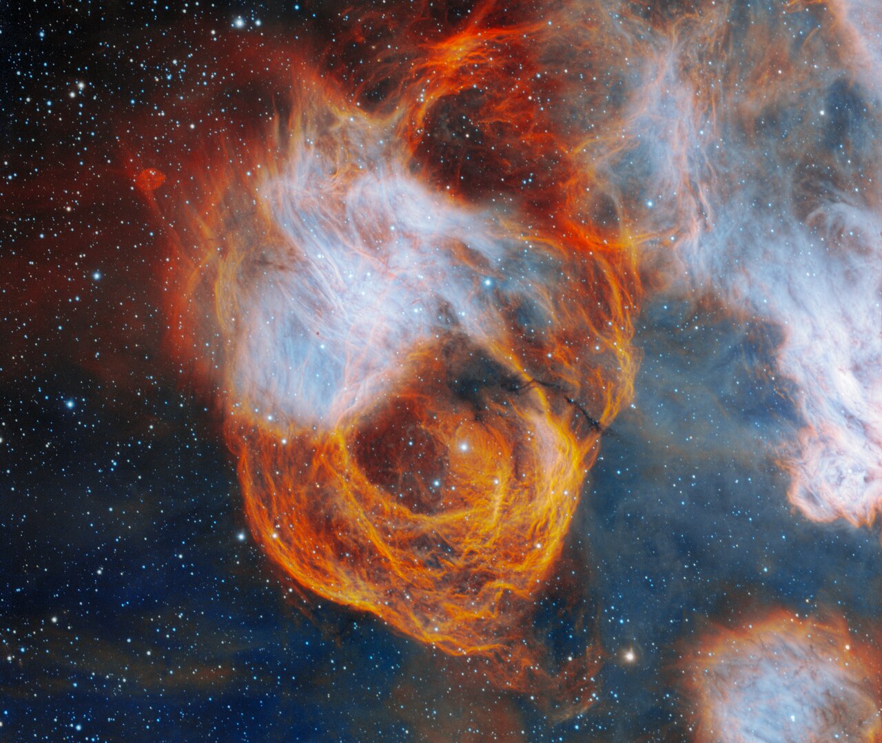 A Fiery Rose Captured by Gemini South | Gemini Observatory